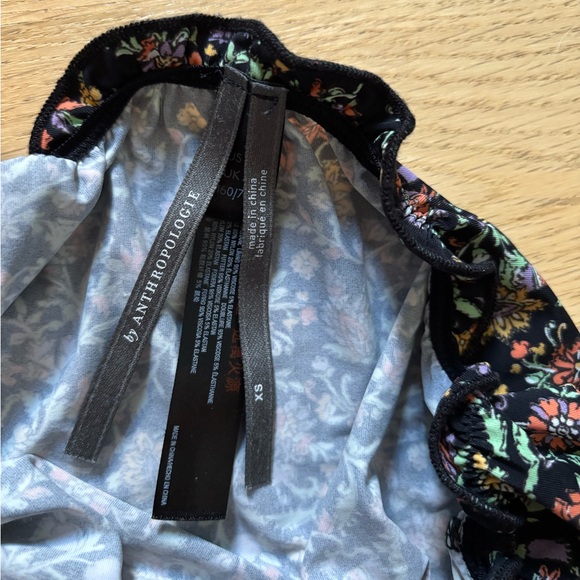 NWOT** Anthropologie Bralette Lingerie Floral Set Scrunch Lace size Small‎ - Picture 7 of 8